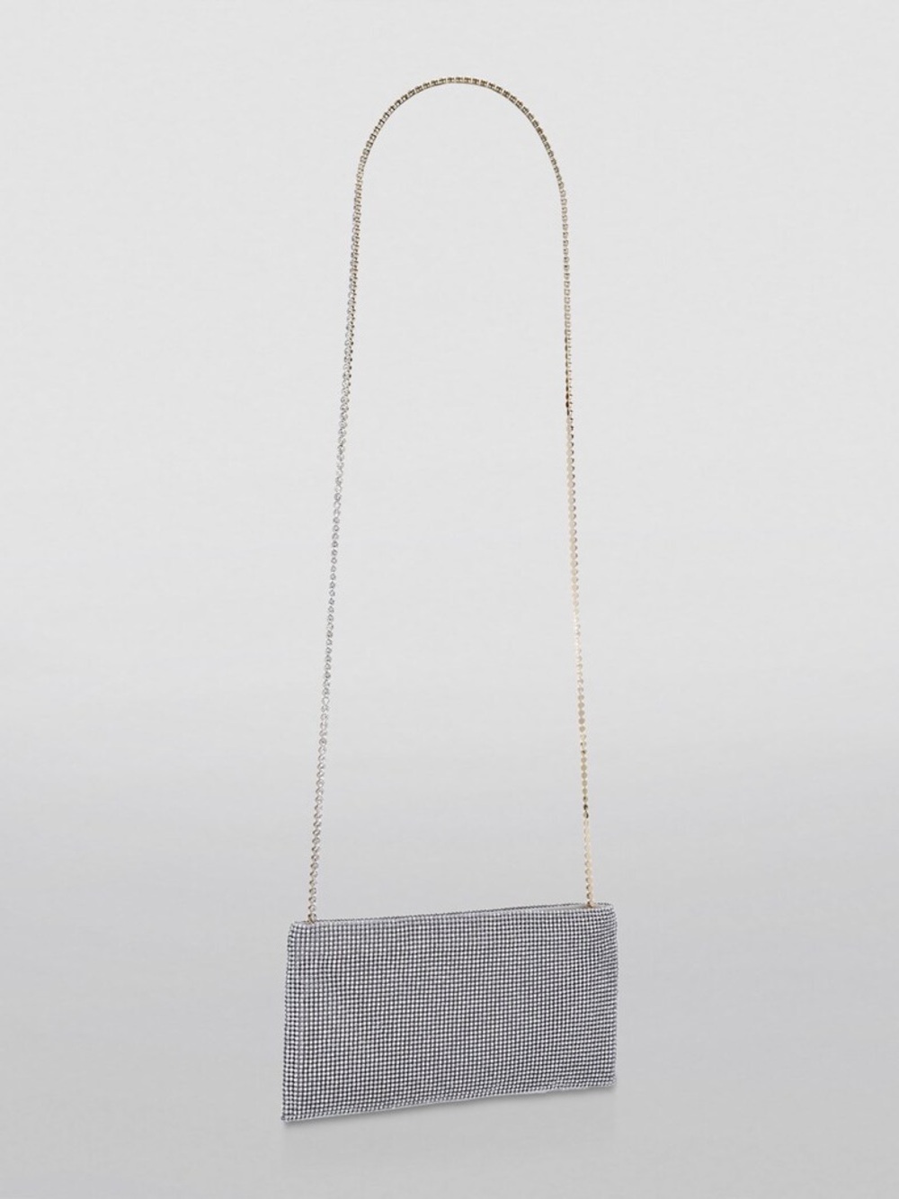 Benedetta Bruzziches Crystal-Embellished Silver Evening Shoulder Bag